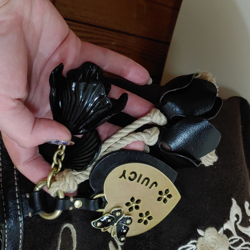 Juicy Couture y2k Vintage Velour Shoulder Bag - Picture 5 of 16